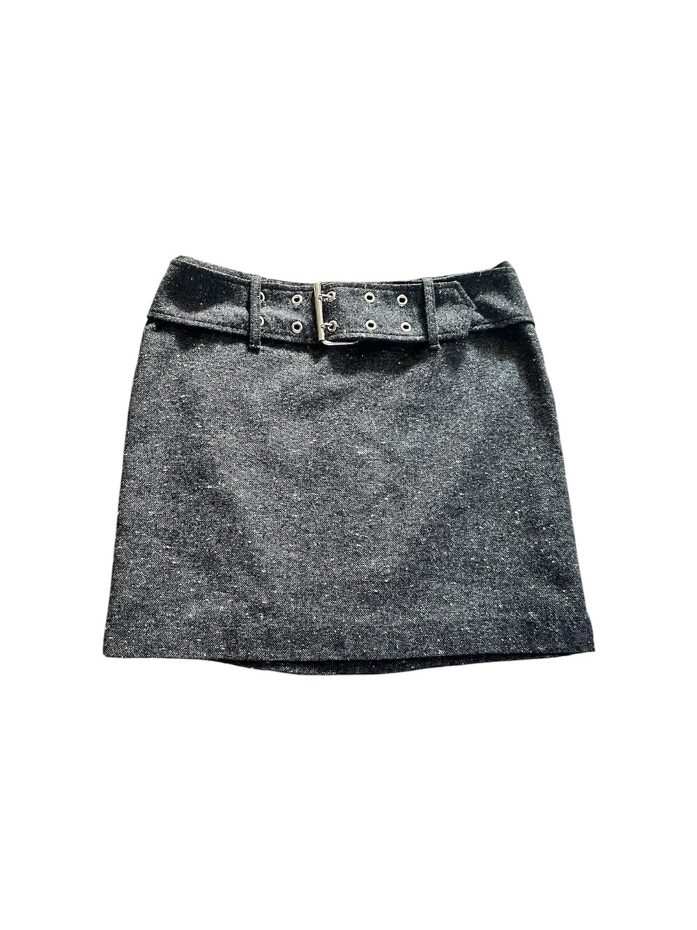 35th on 10th vintage Y2K mini wool blend skirt